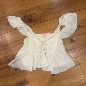 UO Sierra Keyhole Babydoll Top